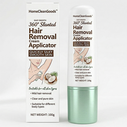 HomeCleanGoods™ 360° Slanted Hair Removal Cream Applicator