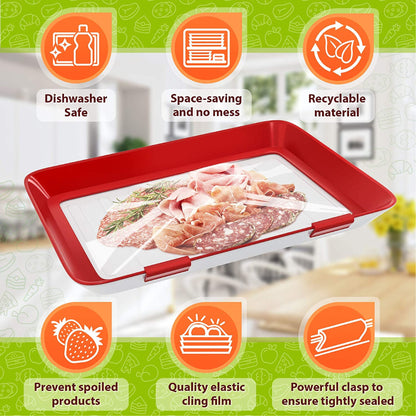 HomeCleanGoods™ AirLock Reusable Food Preservation Trays