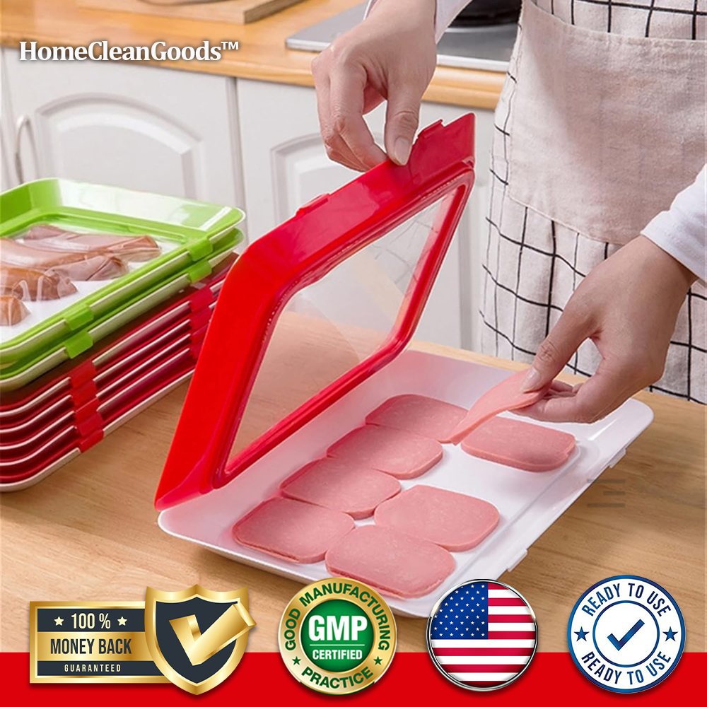 HomeCleanGoods™ AirLock Reusable Food Preservation Trays