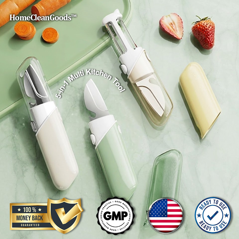 HomeCleanGoods™ AllPeel 5-in-1 Multi Kitchen Tool