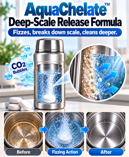 HomeCleanGoods™ AquaFizz Multi-Appliance Limescale & Stain Descaling Tablets