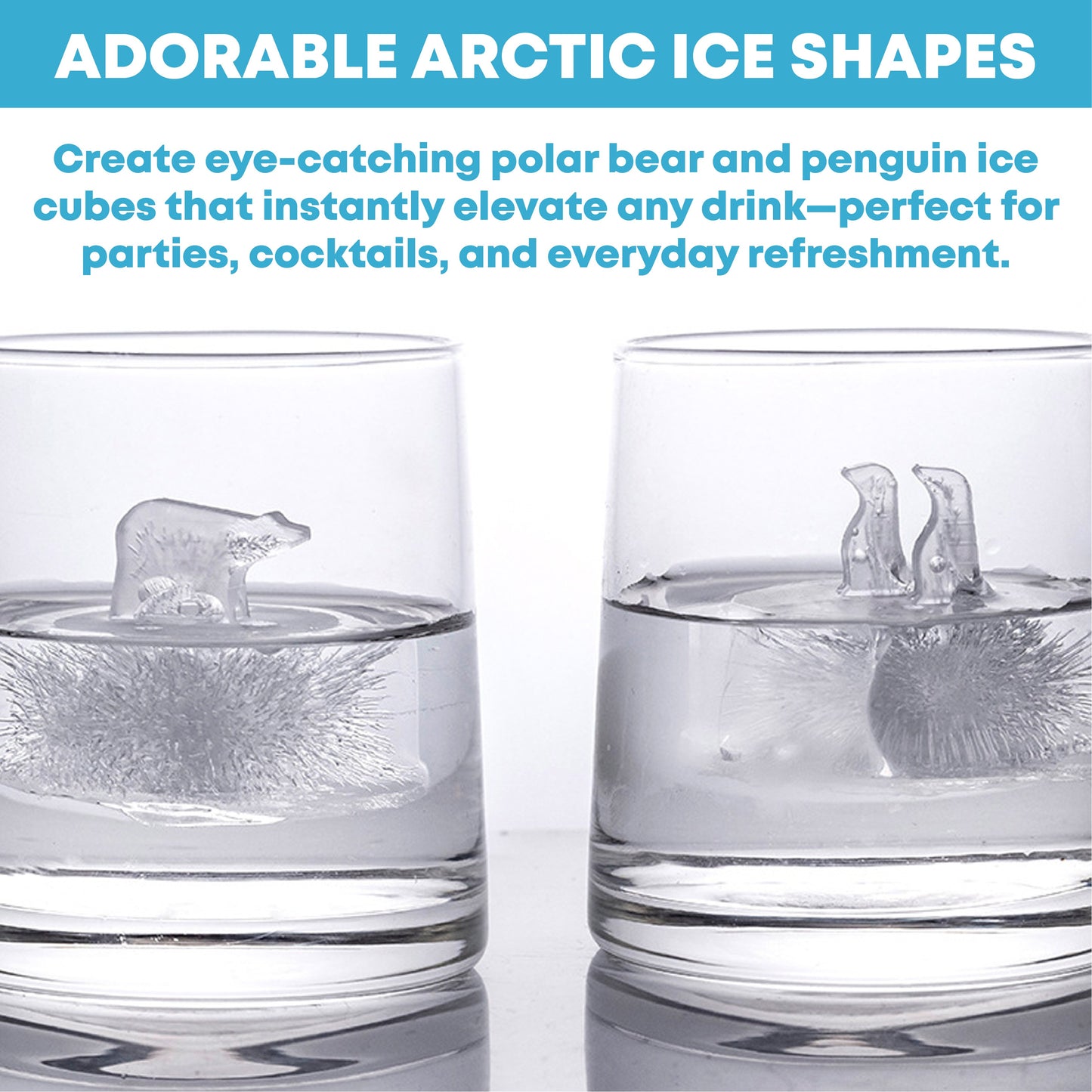 HomeCleanGoods™ ArcticPals Silicone Ice Cube Mold Set