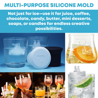 HomeCleanGoods™ ArcticPals Silicone Ice Cube Mold Set