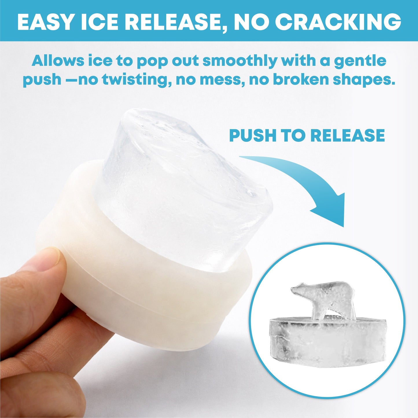 HomeCleanGoods™ ArcticPals Silicone Ice Cube Mold Set