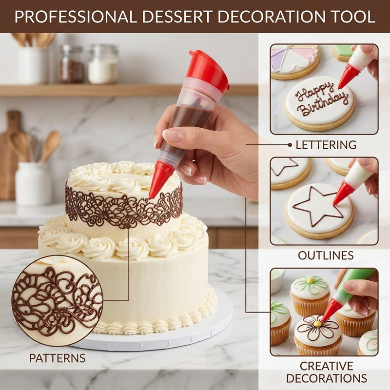 HomeCleanGoods™ BakeArt Cake Decorating Pen Set