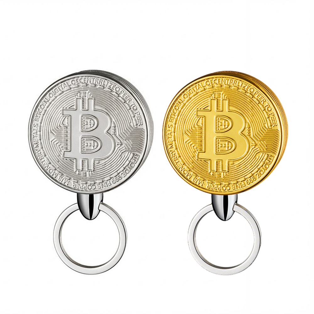 HomeCleanGoods™ Bitcoin Metal Keychain Lighter