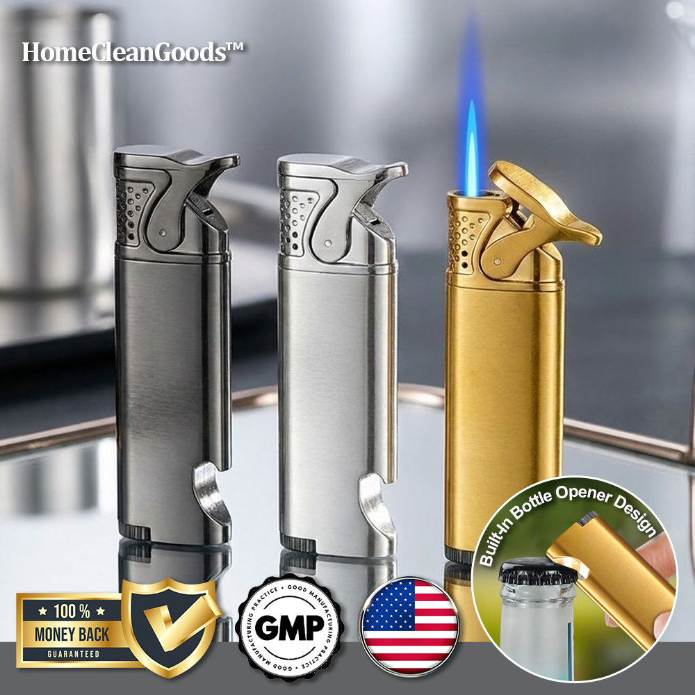 HomeCleanGoods™ BlueJet Bottle Opener Combo Lighter