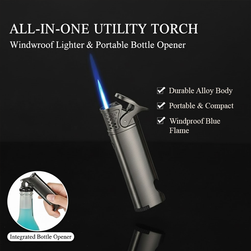 HomeCleanGoods™ BlueJet Bottle Opener Combo Lighter