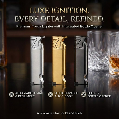 HomeCleanGoods™ BlueJet Bottle Opener Combo Lighter