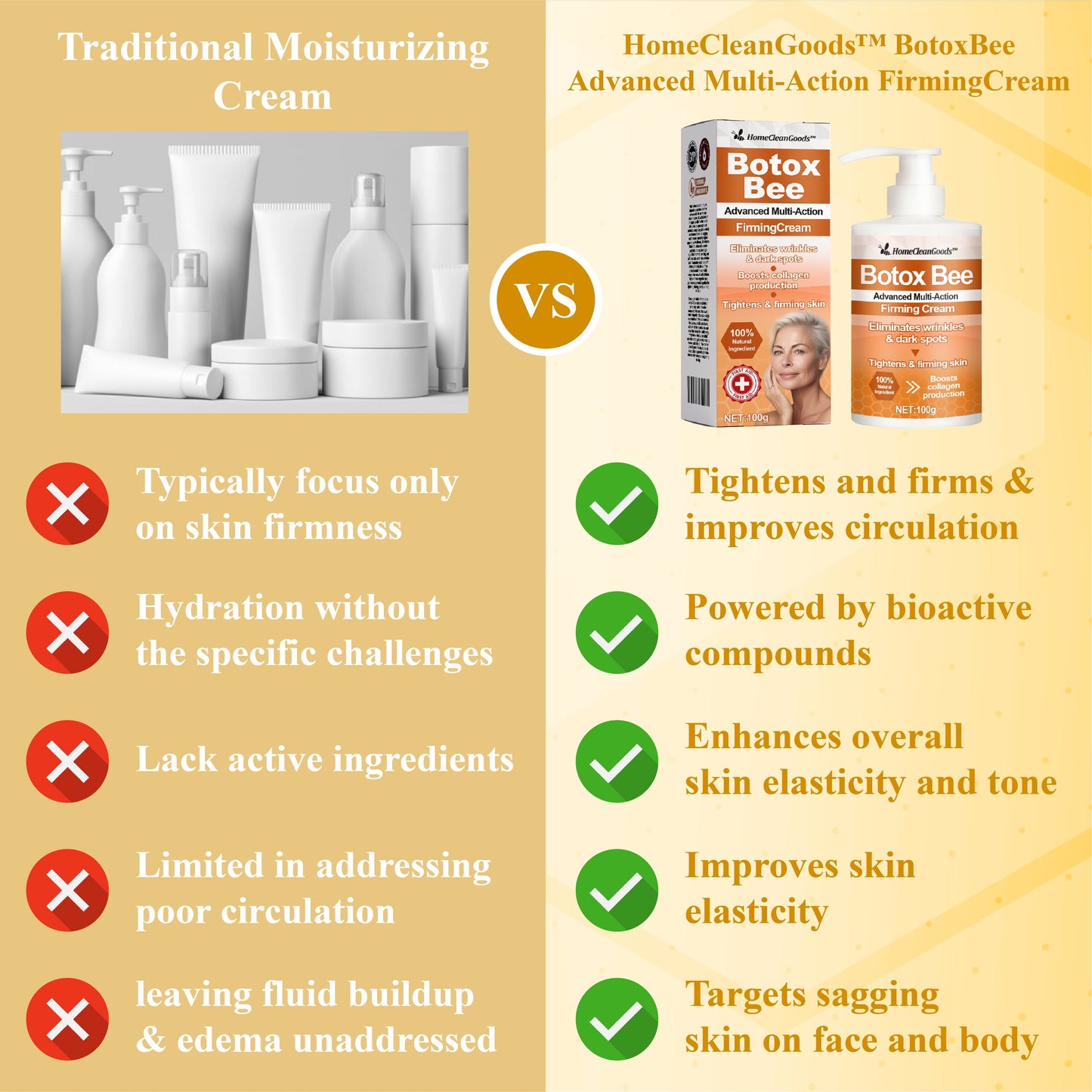 HomeCleanGoods™ BotoxBee Advanced Multi-Action FirmingCream
