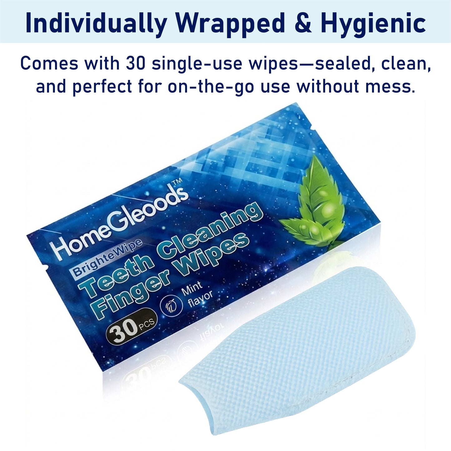 HomeCleanGoods™ BrighteWipe Teeth Cleaning Finger Wipes
