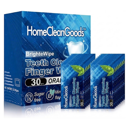 HomeCleanGoods™ BrighteWipe Teeth Cleaning Finger Wipes