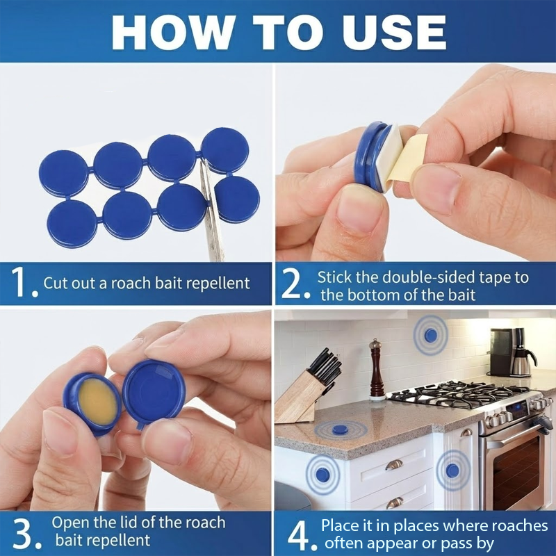 HomeCleanGoods™ BugBlock Pro Roach Bait Station