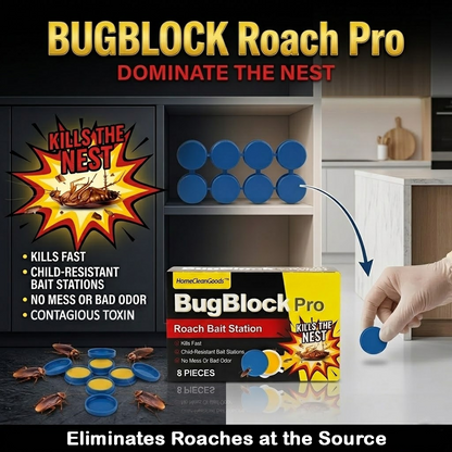 HomeCleanGoods™ BugBlock Pro Roach Bait Station
