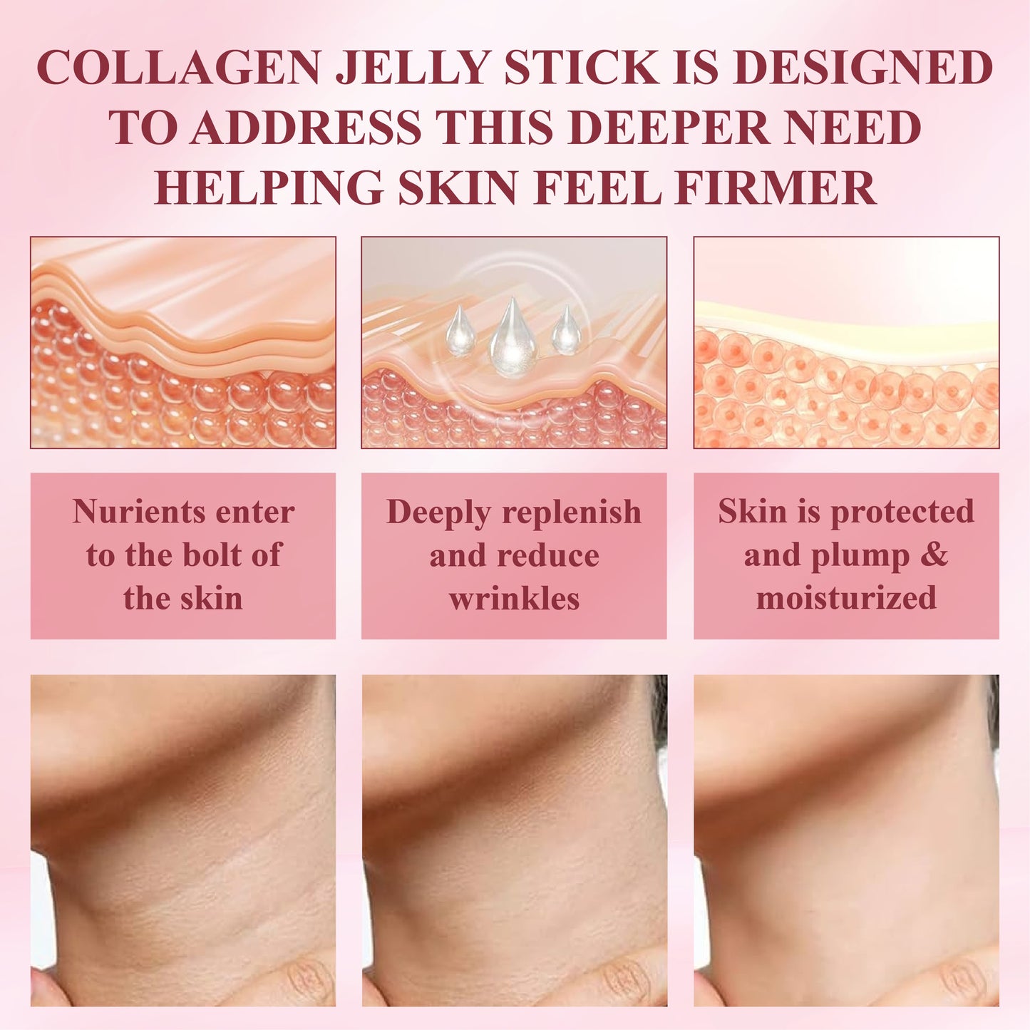 HomeCleanGoods™ CollaFirm Lifting Jelly Balm Stick