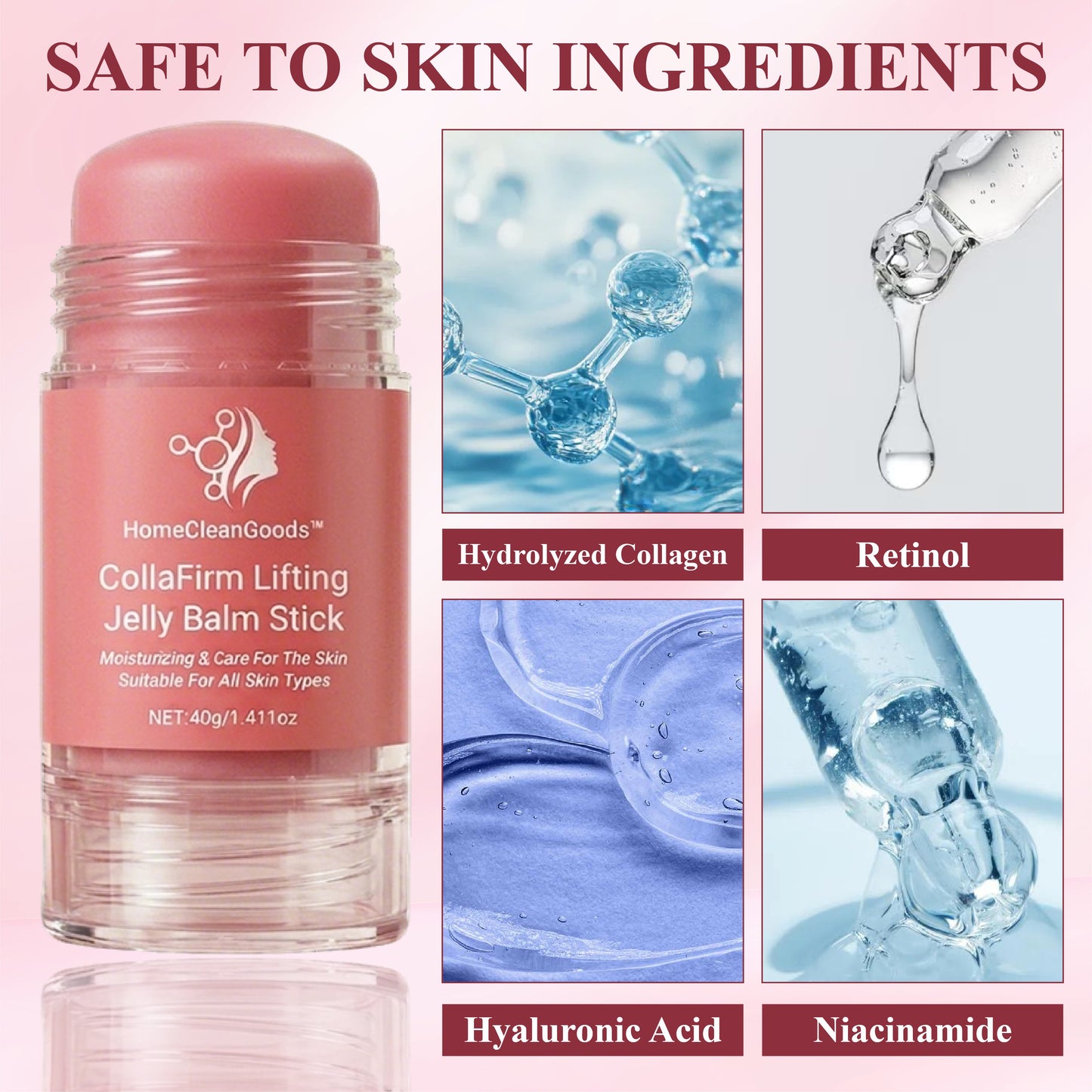 HomeCleanGoods™ CollaFirm Lifting Jelly Balm Stick