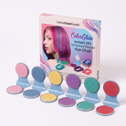 HomeCleanGoods™ ColorGlide Instant DIY Temporary Pressed Hair Chalk