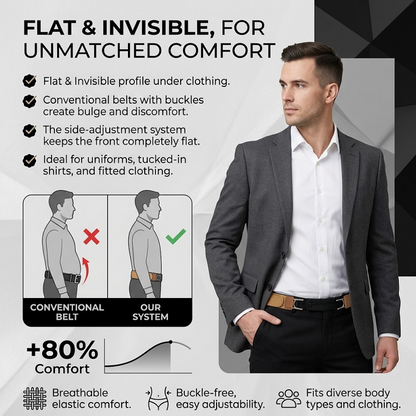 HomeCleanGoods™ ComfortStretch No-Buckle Invisible Belt