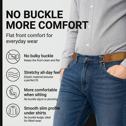 HomeCleanGoods™ ComfortStretch No-Buckle Invisible Belt