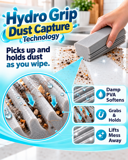 HomeCleanGoods™ DampCatch Multi-Surface PVA Dusting Sponge
