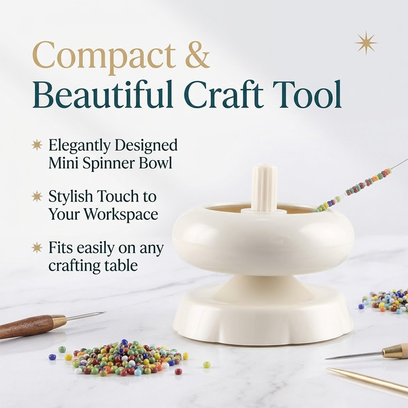 HomeCleanGoods™ EasyBead Craft Spinner Bowl