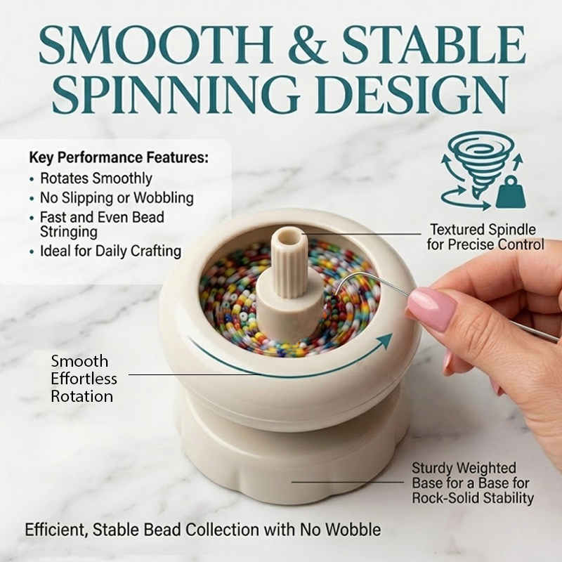 HomeCleanGoods™ EasyBead Craft Spinner Bowl