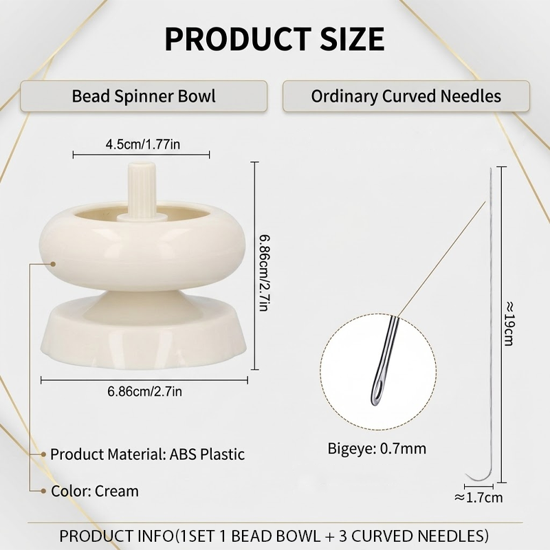 HomeCleanGoods™ EasyBead Craft Spinner Bowl