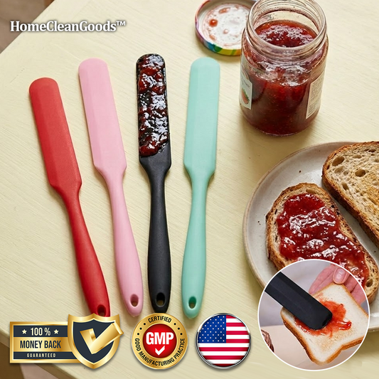 HomeCleanGoods™ EasyScrape Long Handle Jar Spatula