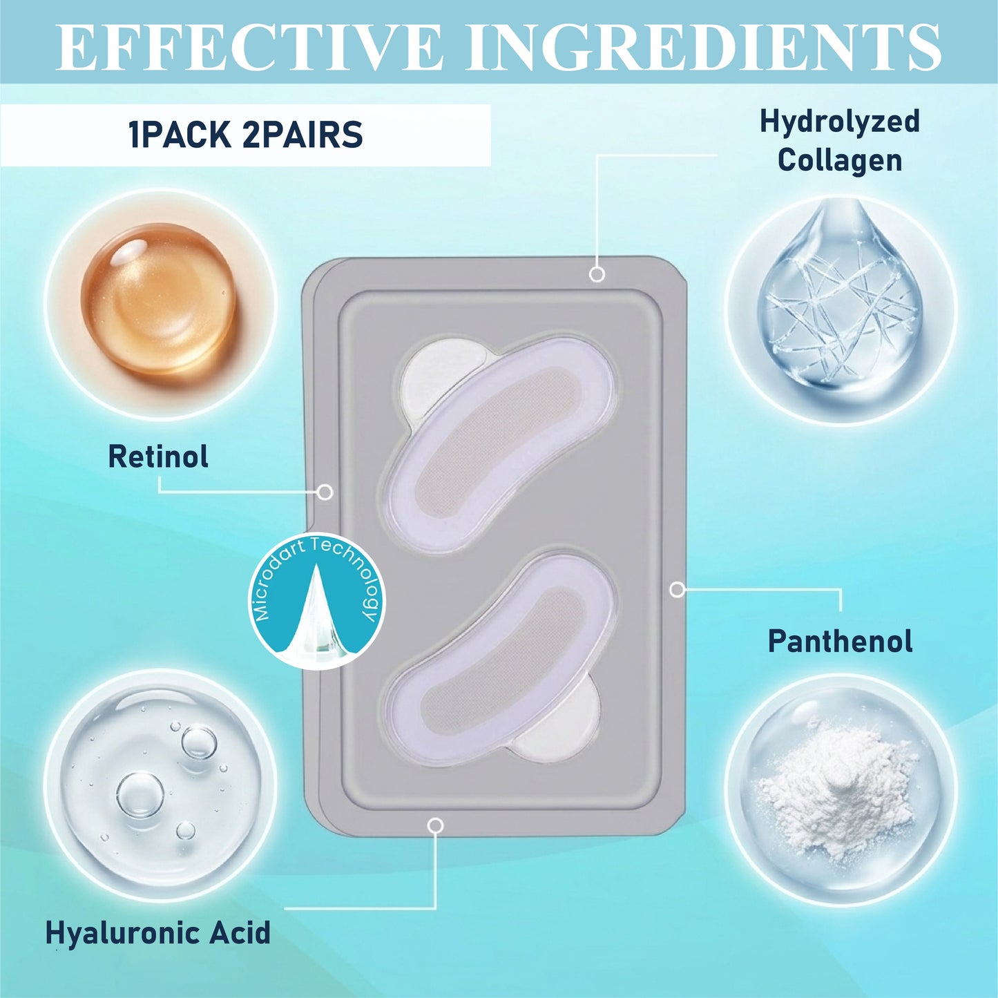 HomeCleanGoods™ EyeRenew Microneedle Intensive Patch