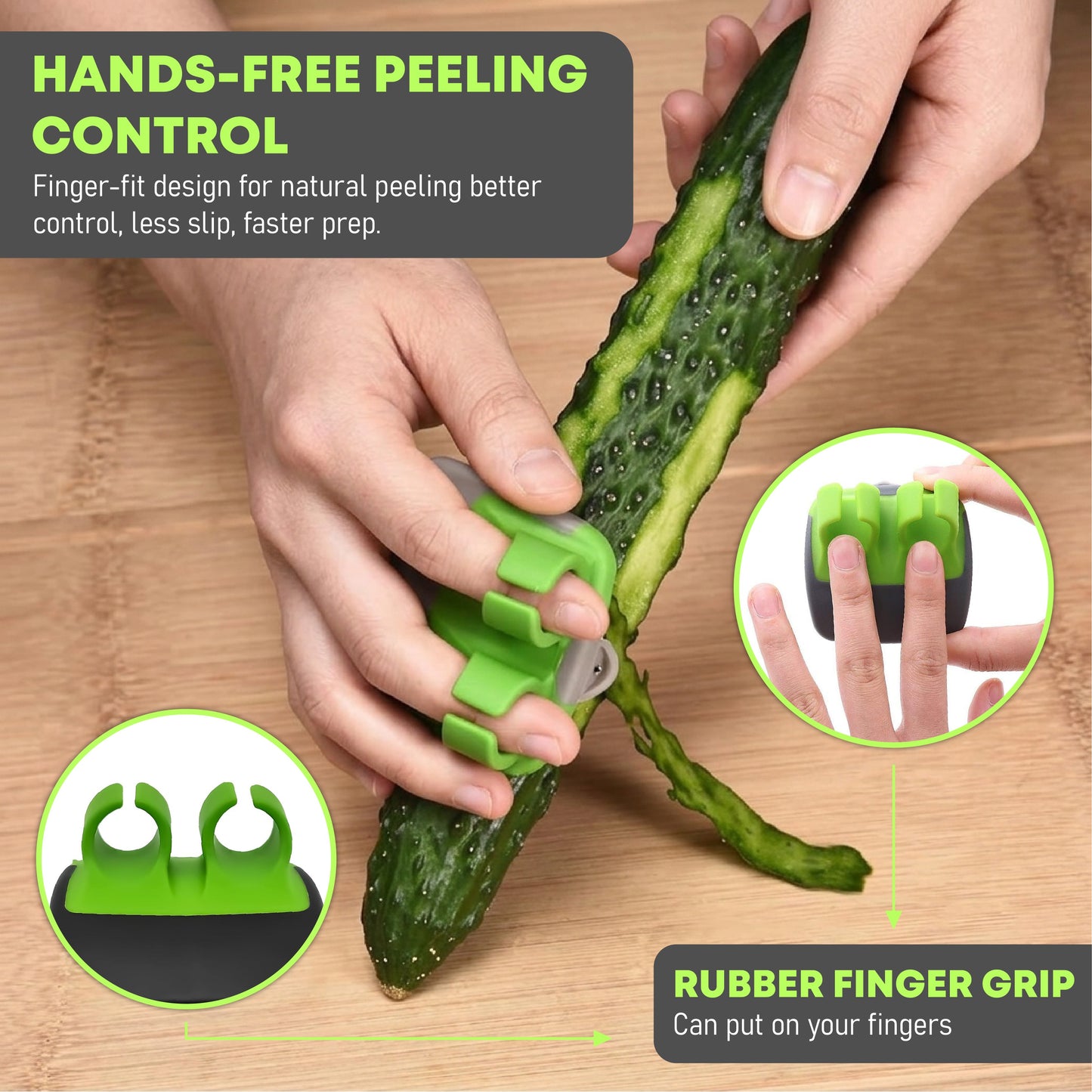 HomeCleanGoods™ FingerPeel Handheld Peeler