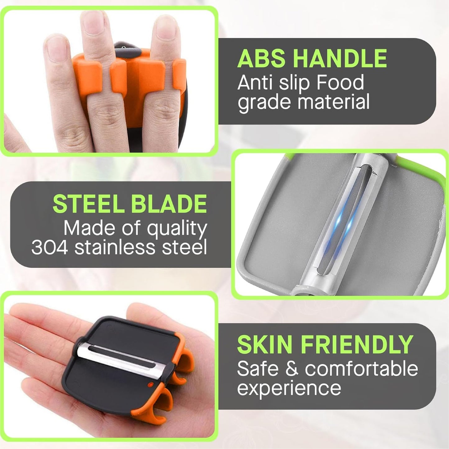 HomeCleanGoods™ FingerPeel Handheld Peeler