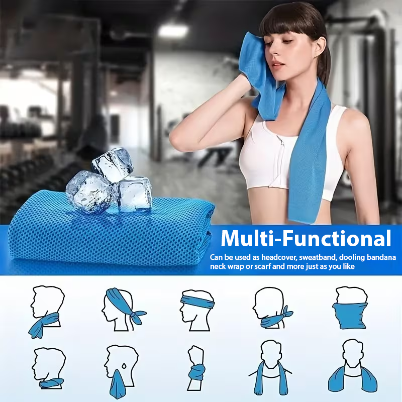 HomeCleanGoods™ FitCool Outdoor Ice Cooling Towel Set