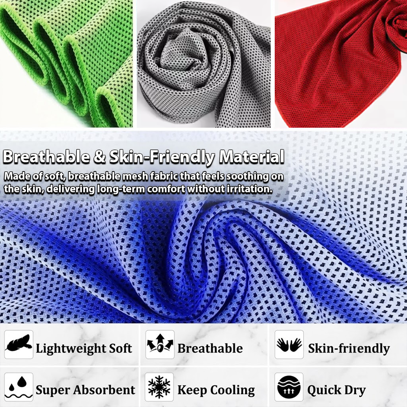 HomeCleanGoods™ FitCool Outdoor Ice Cooling Towel Set