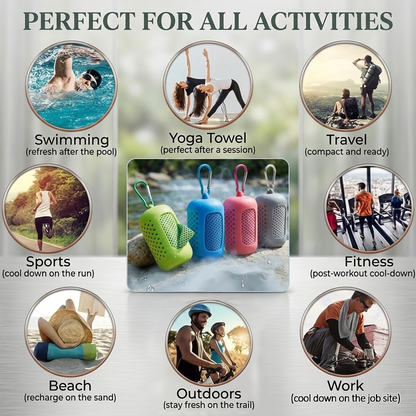 HomeCleanGoods™ FitCool Outdoor Ice Cooling Towel Set