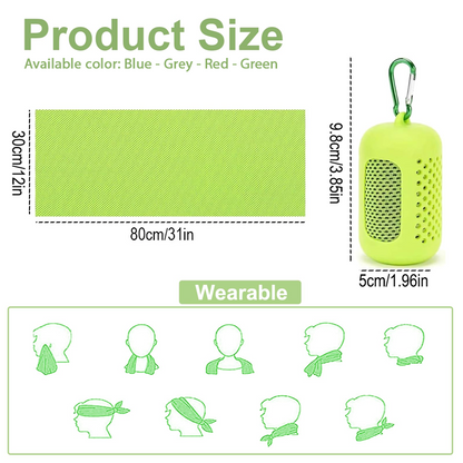HomeCleanGoods™ FitCool Outdoor Ice Cooling Towel Set