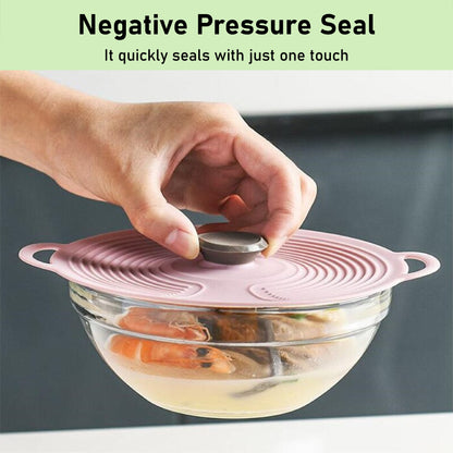 HomeCleanGoods™ FlexCover Dual-Handle Silicone Suction Lids