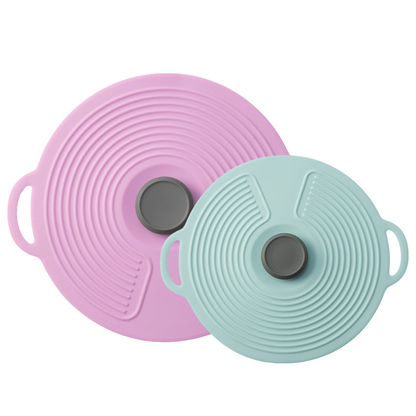 HomeCleanGoods™ FlexCover Dual-Handle Silicone Suction Lids
