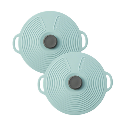 HomeCleanGoods™ FlexCover Dual-Handle Silicone Suction Lids
