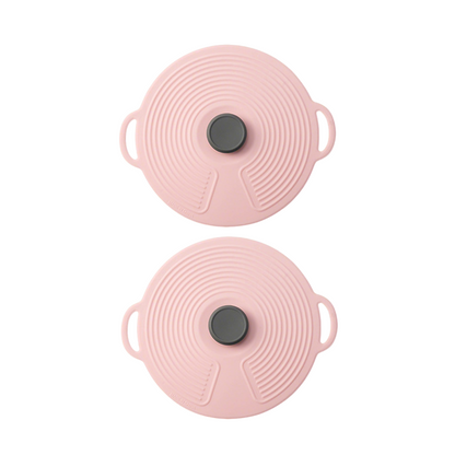 HomeCleanGoods™ FlexCover Dual-Handle Silicone Suction Lids