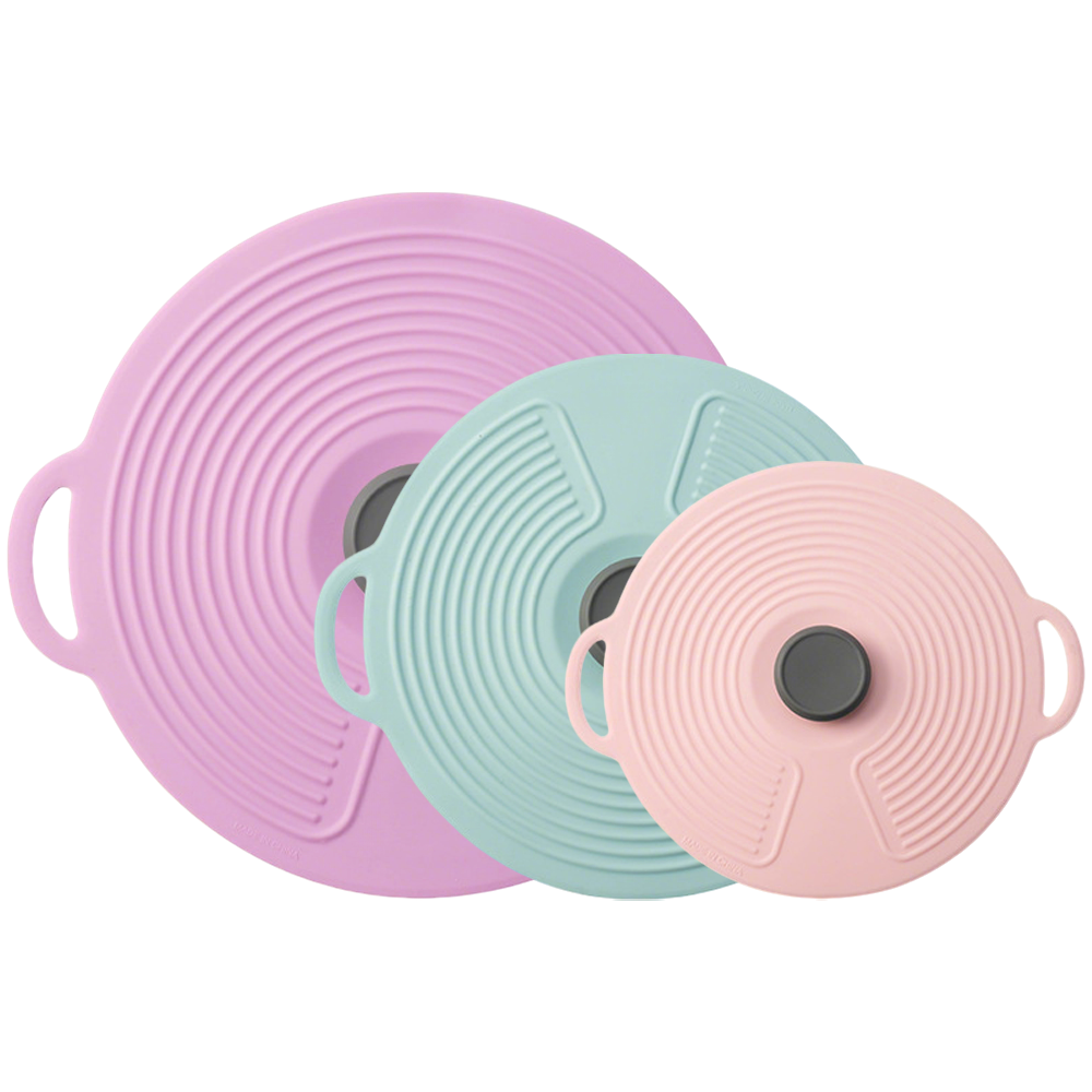 HomeCleanGoods™ FlexCover Dual-Handle Silicone Suction Lids