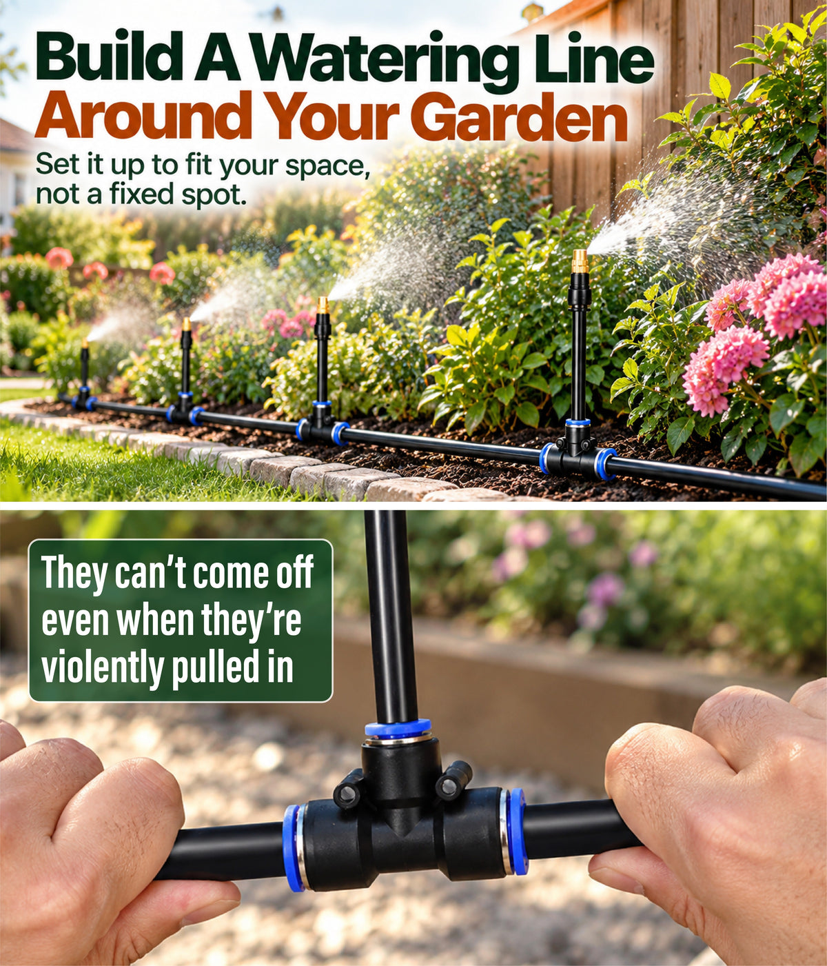 HomeCleanGoods™ FlexiSpray 360° Rotation Adjustable Garden Watering Kit