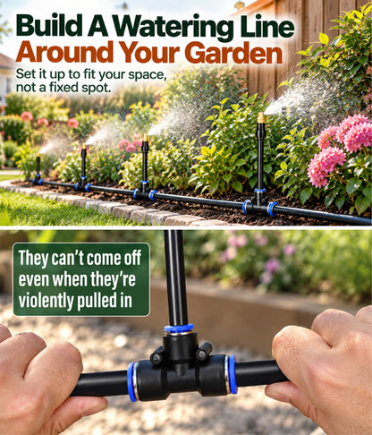 HomeCleanGoods™ FlexiSpray 360° Rotation Adjustable Garden Watering Kit
