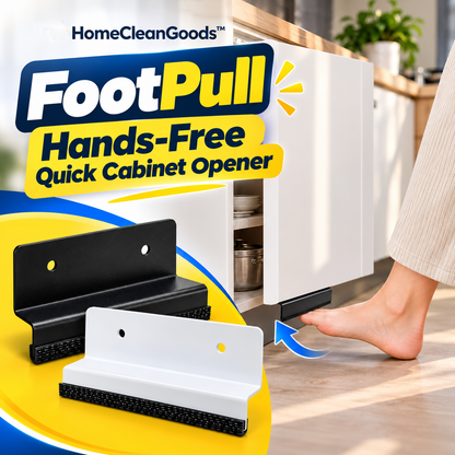 HomeCleanGoods™ FootPull Hands-Free Quick Cabinet Opener