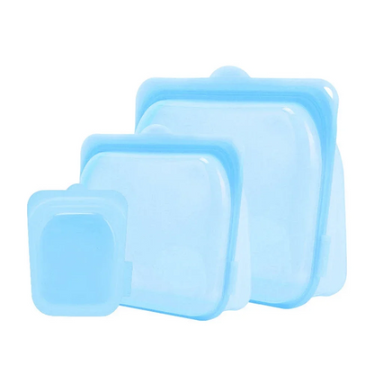 HomeCleanGoods™ FreshZip Reusable Silicone Storage Container