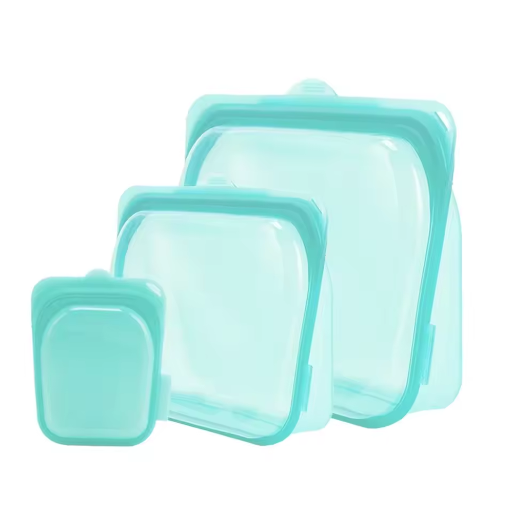 HomeCleanGoods™ FreshZip Reusable Silicone Storage Container