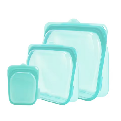 HomeCleanGoods™ FreshZip Reusable Silicone Storage Container