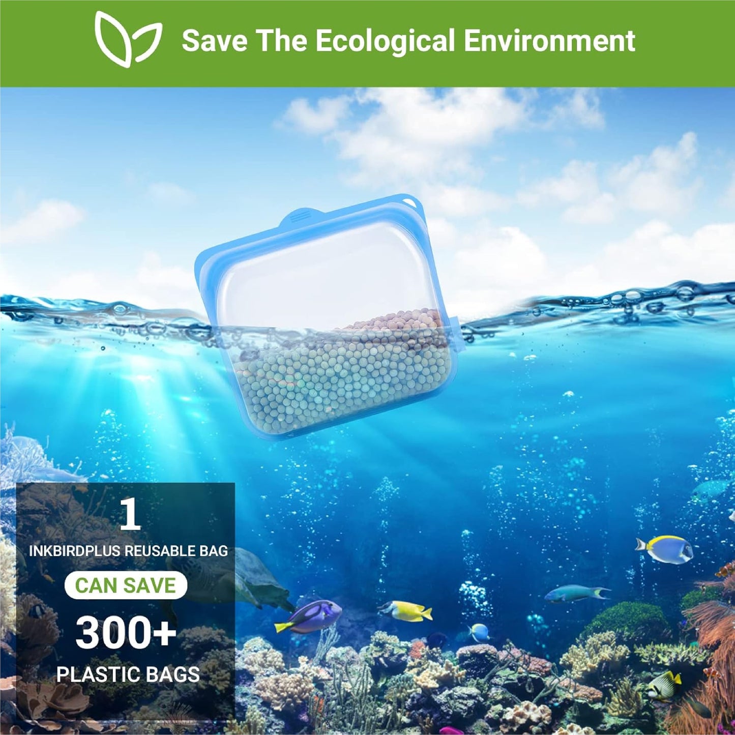 HomeCleanGoods™ FreshZip Reusable Silicone Storage Container