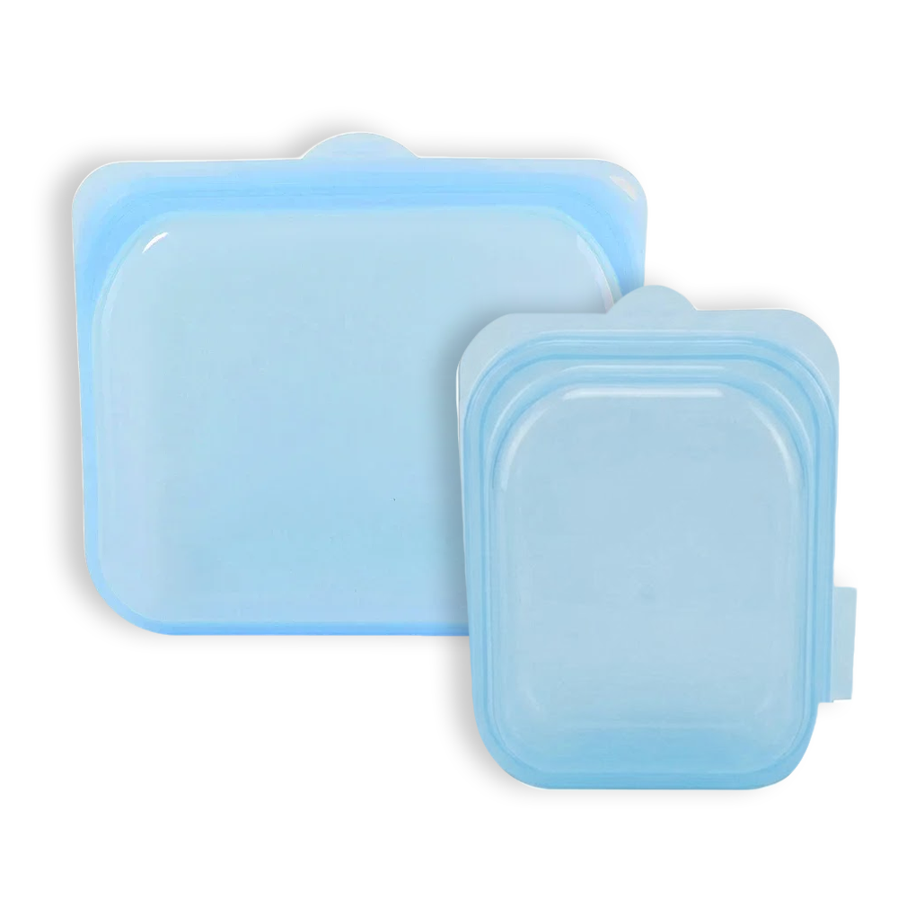 HomeCleanGoods™ FreshZip Reusable Silicone Storage Container