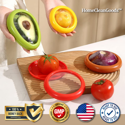 HomeCleanGoods™ FridgeSeal Silicone Reusable Produce Wraps
