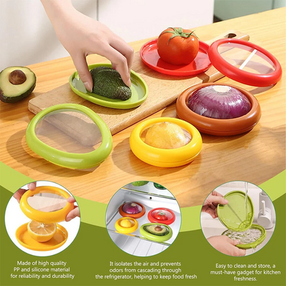 HomeCleanGoods™ FridgeSeal Silicone Reusable Produce Wraps